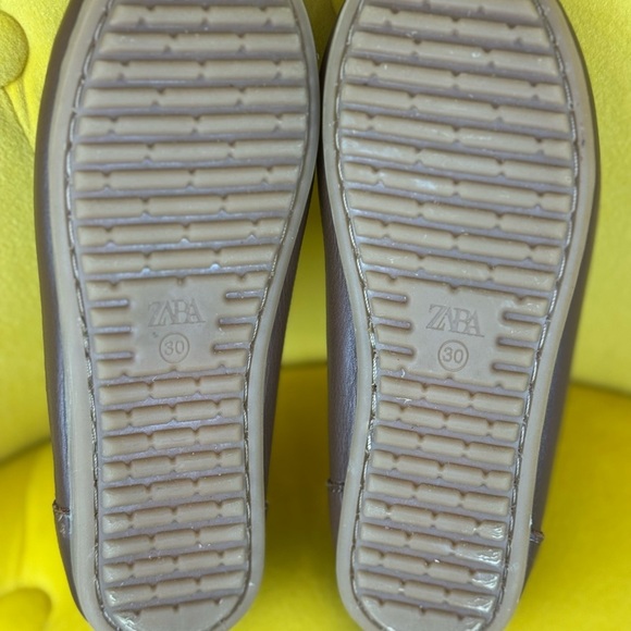 Zara Brown Leather Loafers Slip-On Classic - Picture 8 of 10